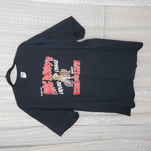 Vintage Florida Harley Bike Run 2nd Annual Ride For Life Black Graphic Tee Sz2XL